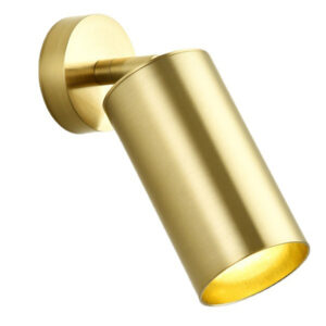 Surface Mounted Ceiling Lamp with 4 Gold GU10 Heads for Background Lighting