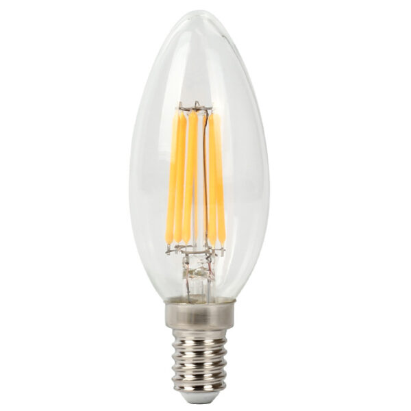 Dimmable Amber LED Filament Candle Bulb