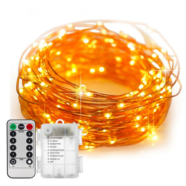 3AA Battery Christmas Fairy Deck LED Copper Wire String Light