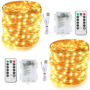 3AA Battery and USB Fairy Deck LED Copper Wire String Light