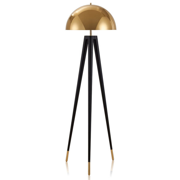 Gold Tripod E27 Floor Lamp