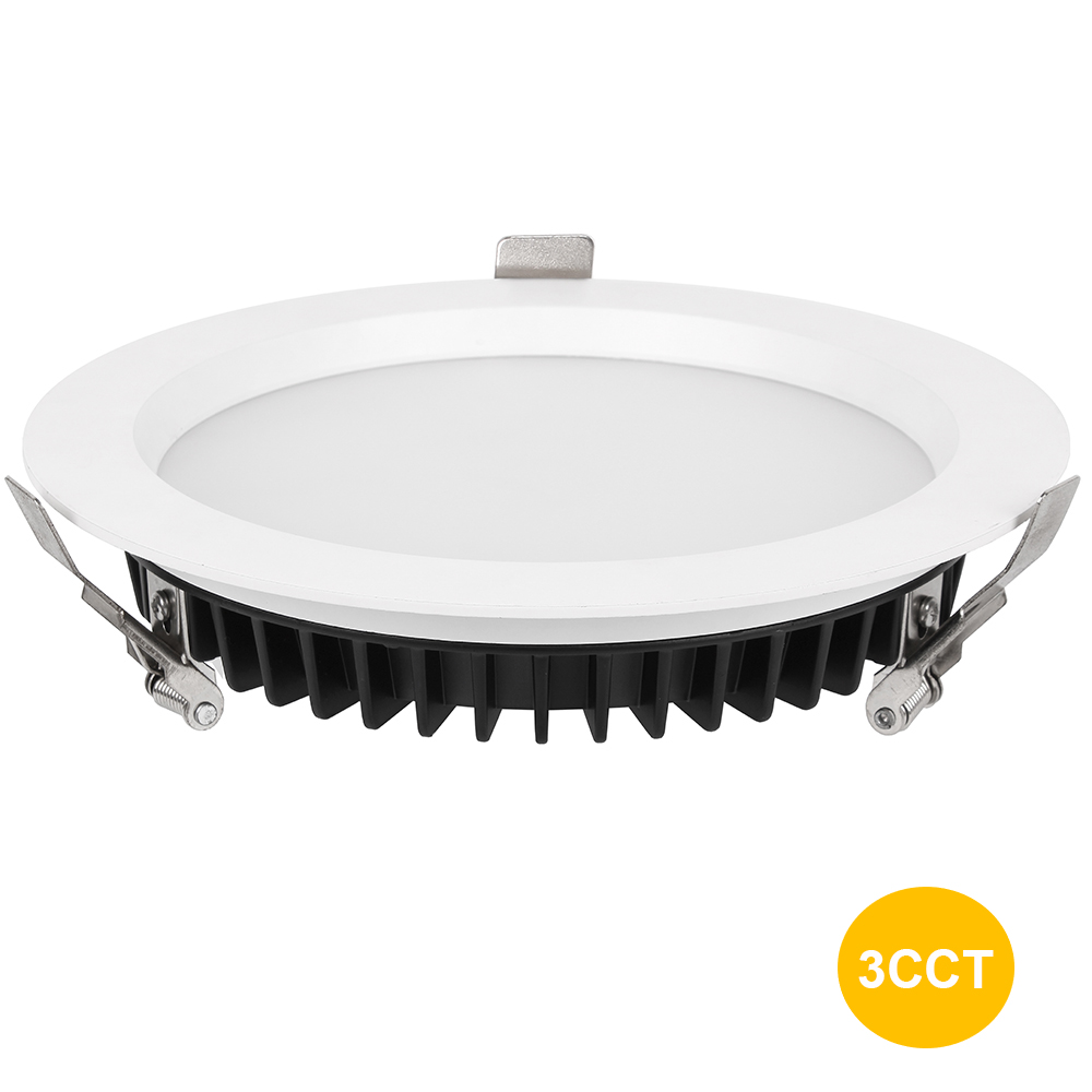 Recessed LED Downlight 3CCT Emergency DALI Dimmable Commercial Lighting ILED-DL-A D5